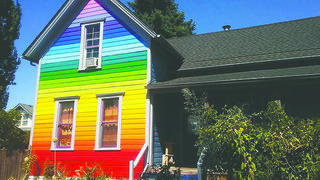 покраска деревянный дом