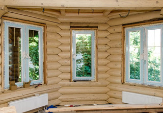 окно деревянный дом